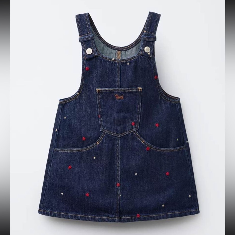 Zara Kids Heart Denim Dress